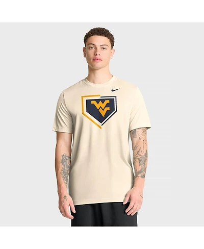 Nike Men's Natural West Virginia Mountaineers Primetime Baseball Icon Legend Dri-fit T-Shirt