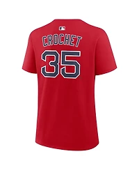 Nike Women's Garrett Crochet Red Boston Sox Name and Number T-Shirt