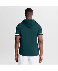 Fanatics Men's Midnight Green Philadelphia Eagles Optimal Play Short Sleeve Hooded T-Shirt