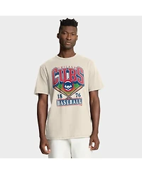 Fanatics Men's Tan Chicago Cubs Stadium Slub T-Shirt