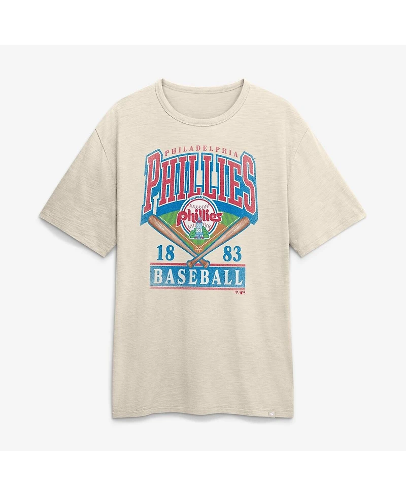 Fanatics Men's Tan Philadelphia Phillies Stadium Slub T-Shirt