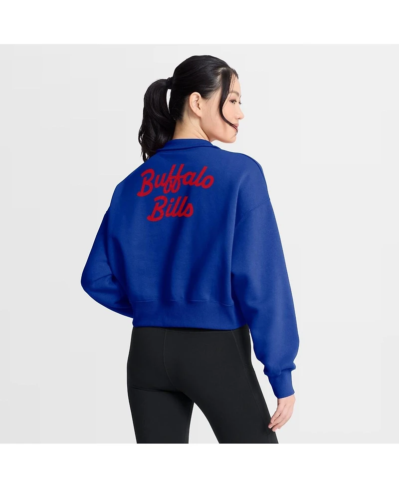 Nike Women's Royal Buffalo Bills Phoenix Fleece Quarter-Zip Sweatshirt