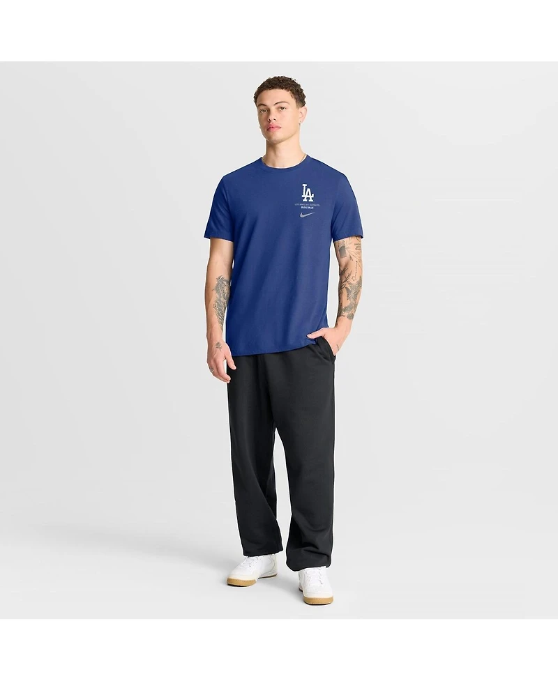 Nike Men's Royal Los Angeles Dodgers Primetime 2-Hit T-Shirt