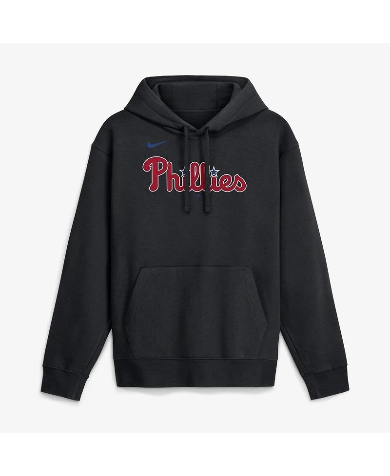 Nike Men's Black Philadelphia Phillies Dri-Fit Club Hoodie