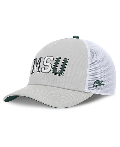 Nike Men's and Women's Gray Michigan State Spartans 2026 Basketball Refresh 5-Panel Rise Trucker Hat