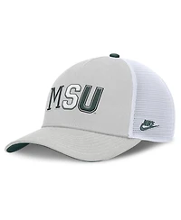 Nike Men's and Women's Gray Michigan State Spartans 2026 Basketball Refresh 5-Panel Rise Trucker Hat