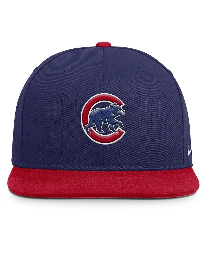 Nike Men's Royal/Red Chicago Cubs Primetime Pro Dri-fit Snapback Hat