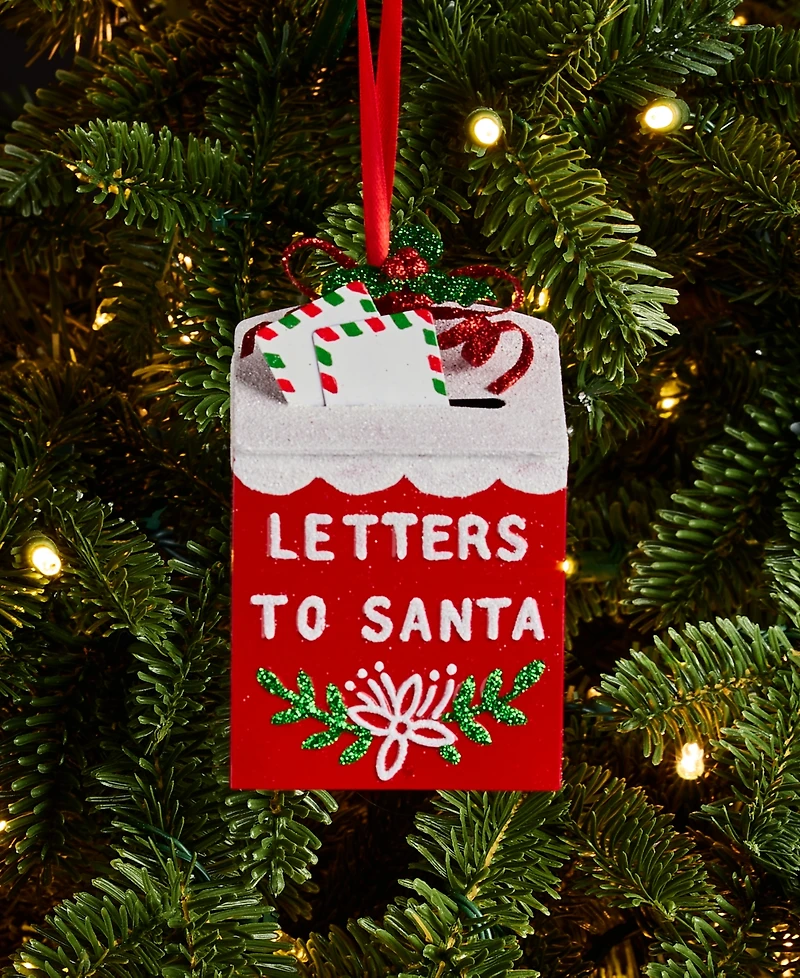Holiday Lane Christmas Cheer Mail Box Ornament, Macy's Exclusive