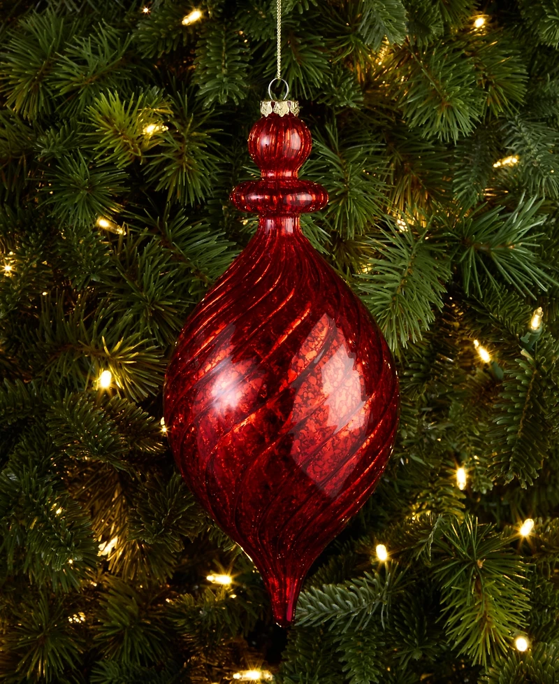 Holiday Lane Christmas Cheer Finial Shape Ornament, Macy's Exclusive