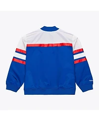 Mitchell & Ness Men's Royal Denver Nuggets Hardwood Classics Head Coach Lightweight Satin Full-Snap Jacket