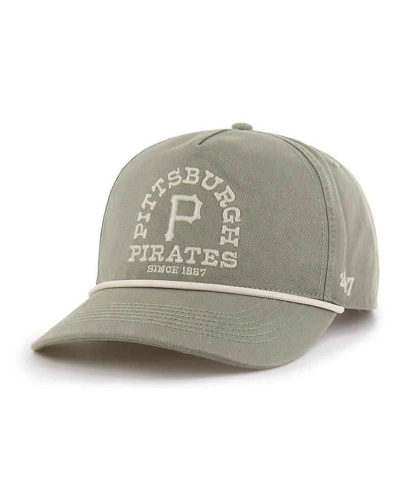 '47 Brand Men's Olive Pittsburgh Pirates Canyon Ranchero Hitch Adjustable Hat