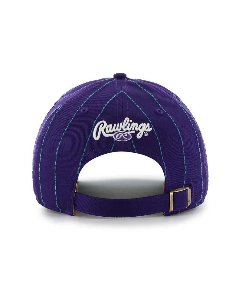 '47 Brand Men's x Rawlings Purple Arizona Diamondbacks Pinstripe Hitch Adjustable Hat