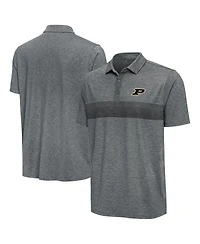 Antigua Men's Pewter Purdue Boilermakers Dashing Polo Shirt