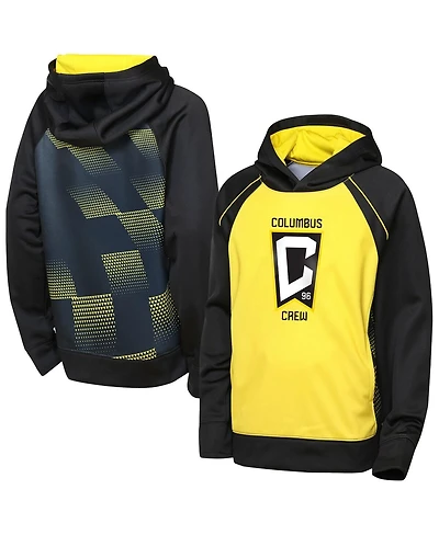 Outerstuff Big Boys and Girls Yellow/Black Columbus Crew Striker Fleece Hoodie