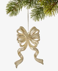 Holiday Lane Christmas Glitters Bow Ornament, Macy's Exclusive