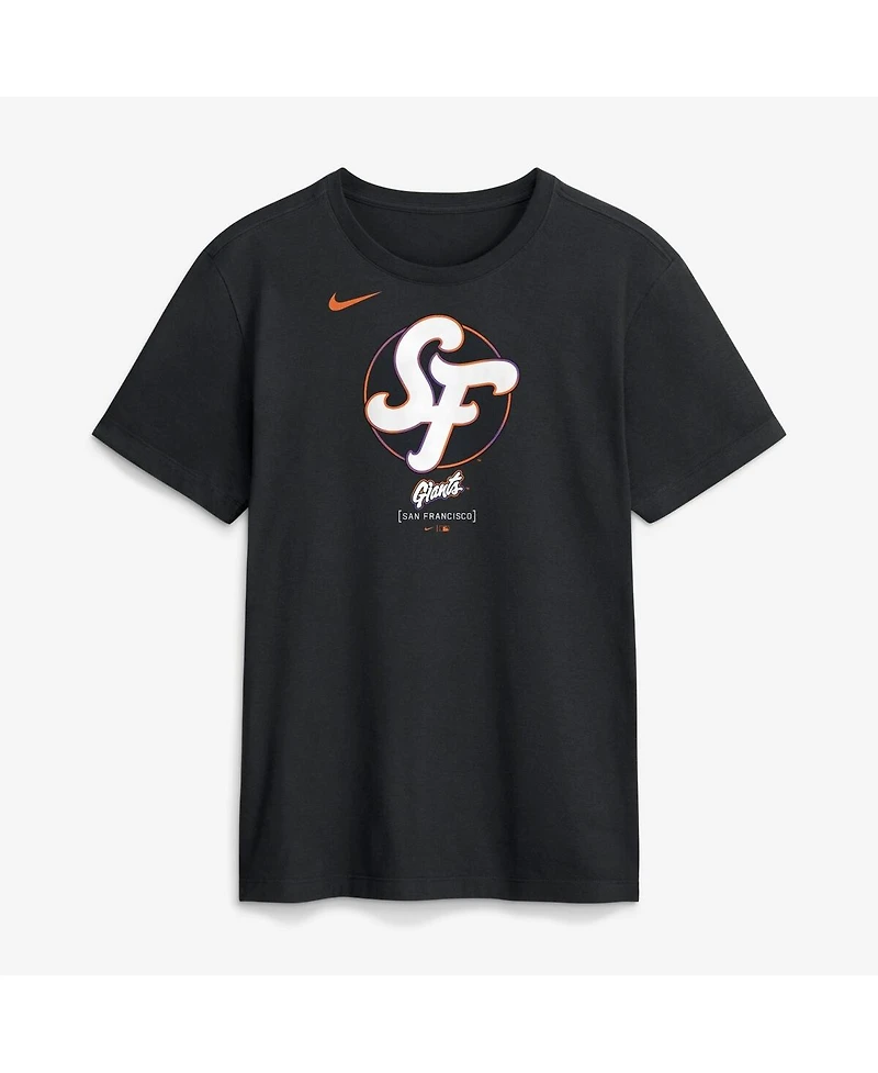 Nike Men's Black San Francisco Giants City Connect Large Logo T-Shirt