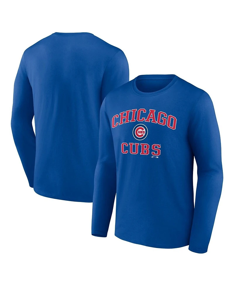 Logo Athletic Men's Royal Chicago Cubs Heart Soul Long Sleeve T-Shirt