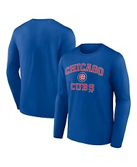 Logo Athletic Men's Royal Chicago Cubs Heart Soul Long Sleeve T-Shirt