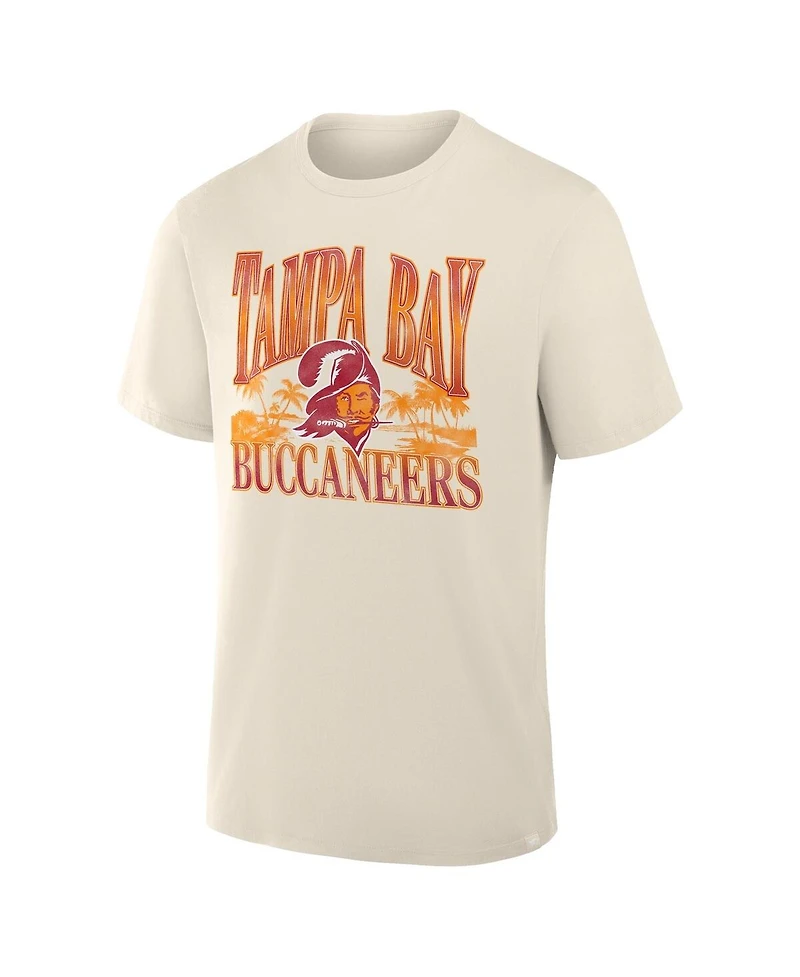 Fanatics Men's Cream Tampa Bay Buccaneers Team Archives T-Shirt