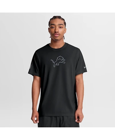 Nike Men's Black Detroit Lions Sideline Lead The Charge Legend Dri-fit T-Shirt