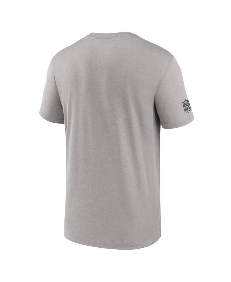 Nike Men's Gray New York Giants Sideline Lead The Charge Legend Dri-fit T-Shirt