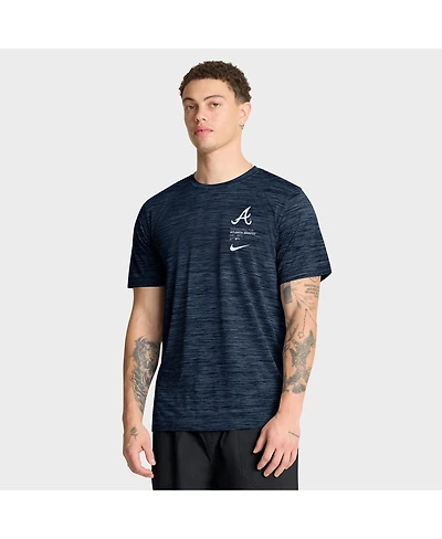 Nike Men's Navy Atlanta Braves Velocity Dri-fit T-Shirt