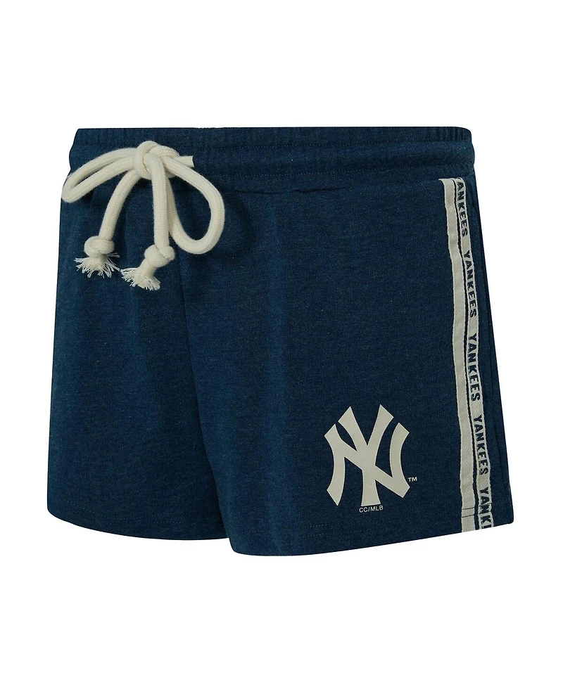 Concepts Sport Women's Navy New York Yankees Birch French Terry Shorts