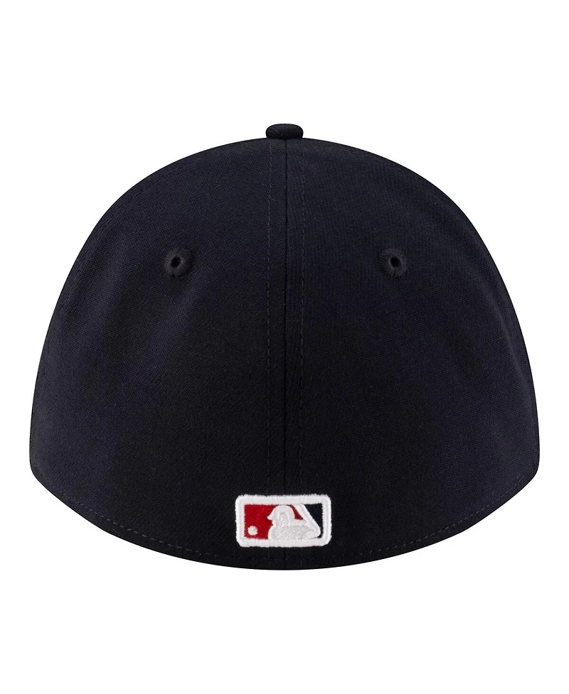 New Era Men's Navy Los Angeles Angels Alternate Player Replica 39THIRTY M-Crown Flex Hat