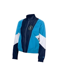 New Era Women's Navy/Light Blue Philadelphia Phillies Leisure City Connect Full-Zip Windbreaker Jacket