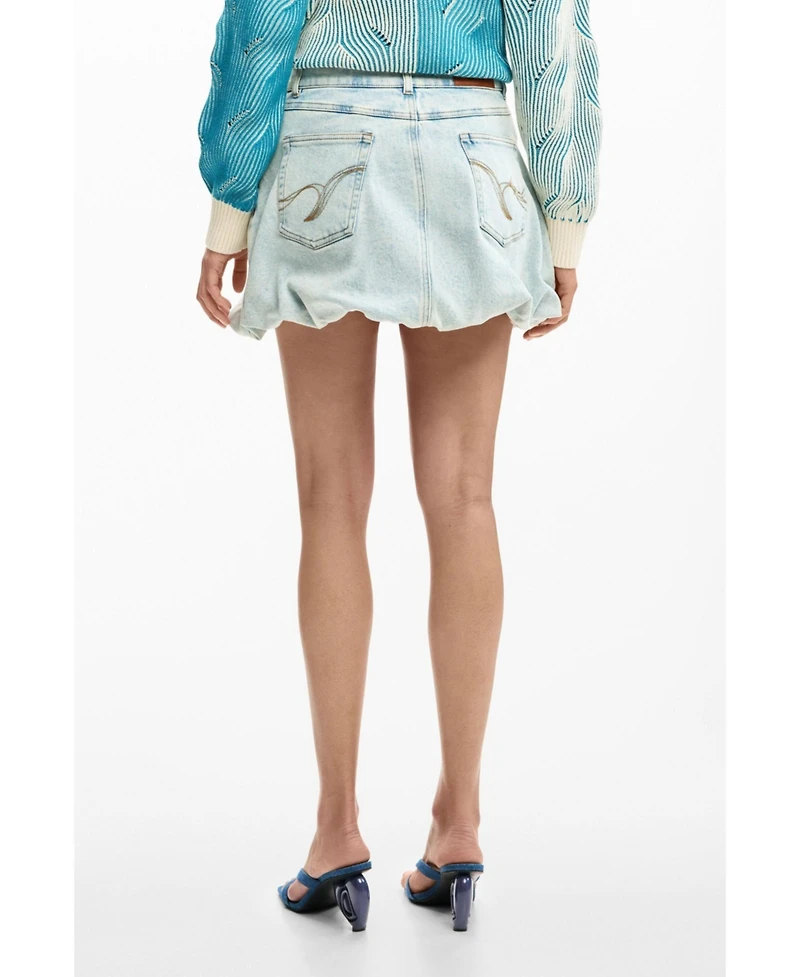 Desigual Women's Short Denim Skirt