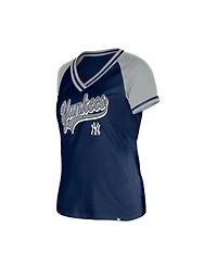 New Era Women's Navy York Yankees Gameday V-Neck T-Shirt