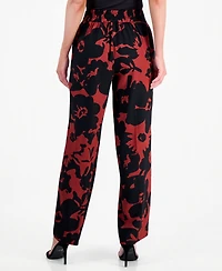 Anne Klein Women's Printed High Rise Pull-On Pants