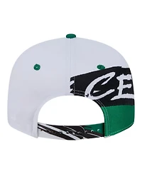 New Era Men's and Women's White/Kelly Green Boston Celtics Swept 9FIFTY Snapback Hat