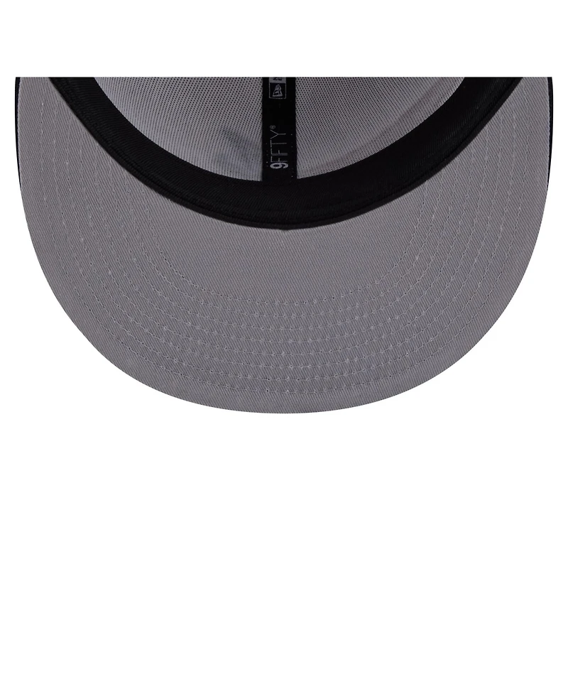 New Era Men's White/Navy Atlanta Braves 9FIFTY Snapback Hat