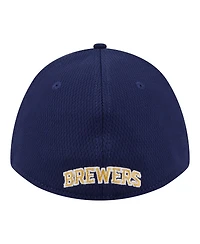 New Era Men's Navy Milwaukee Brewers Dash 39THIRTY Flex Hat