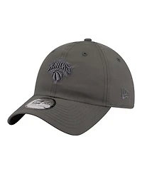 New Era Men's and Women's Charcoal New York Knicks Ripstop Casual Classic Adjustable Hat