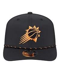 New Era Men's Black Phoenix Suns Sport Rope Vented Stretch-Snap 9SEVENTY Hat