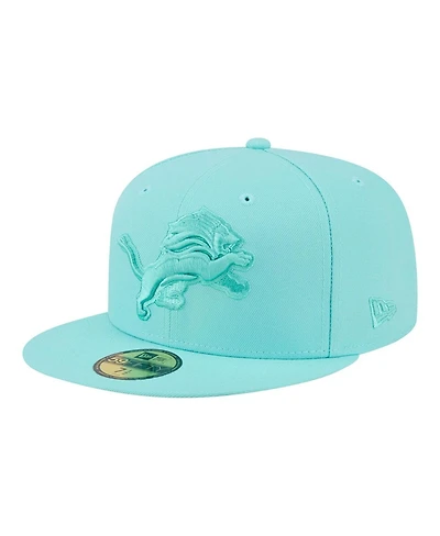 New Era Men's Turquoise Detroit Lions Color Pack 59FIFTY Fitted Hat