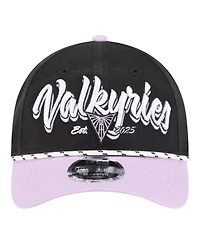 New Era Men's and Women's Eclipse Black/Violet Golden State Valkyries Team Loyal Script Two-Tone M-Crown 9FORTY Adjustable Hat