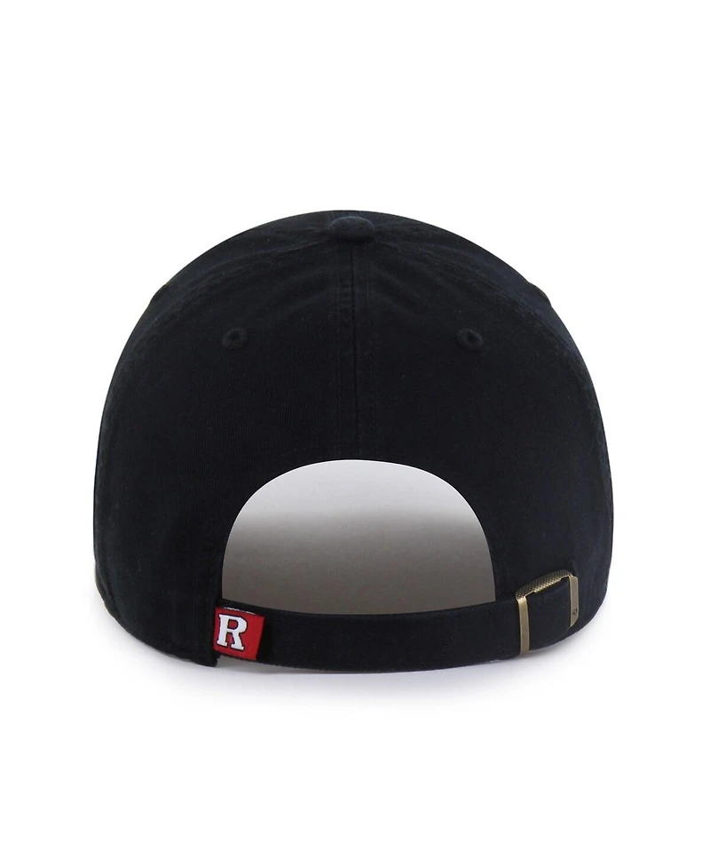 '47 Brand Men's Black Rutgers Scarlet Knights Clean Up Adjustable Hat