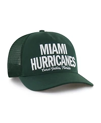 '47 Brand Men's Green Miami Hurricanes Contemporary Hitch Trucker Adjustable Hat