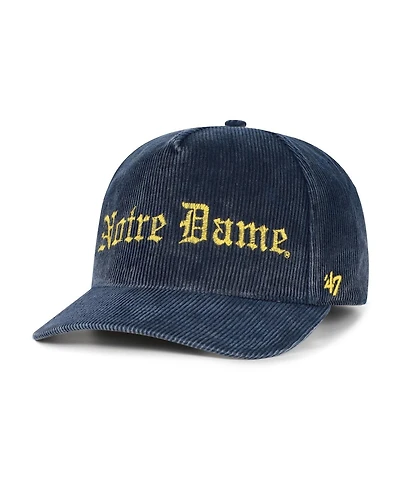 '47 Brand Men's Navy Notre Dame Fighting Irish Reclaim Snow Wash Corduroy Hitch Adjustable Hat