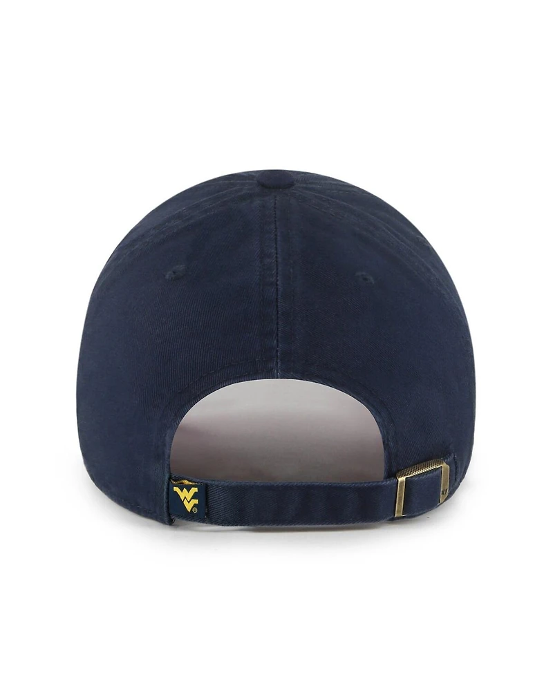 '47 Brand Men's Navy West Virginia Mountaineers Clean Up Adjustable Hat
