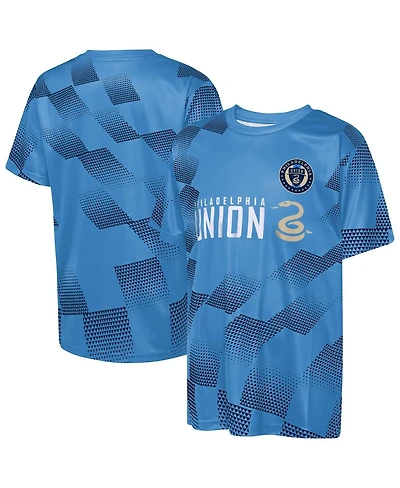 Outerstuff Big Boys and Girls Blue Philadelphia Union Sheer Thrill T-Shirt