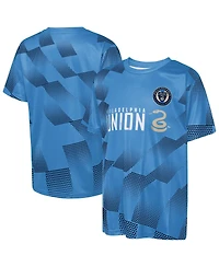 Outerstuff Big Boys and Girls Blue Philadelphia Union Sheer Thrill T-Shirt