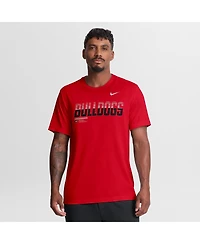 Nike Men's Red Georgia Bulldogs Sideline Legend Dri-fit T-Shirt