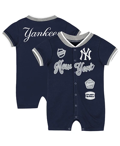 Outerstuff Baby Boys and Girls Navy New York Yankees Pinch Coverall