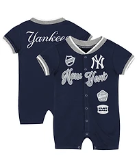 Outerstuff Baby Boys and Girls Navy New York Yankees Pinch Coverall