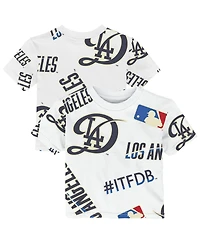 Outerstuff Baby Boys and Girls White Los Angeles Dodgers Game Day T-Shirt