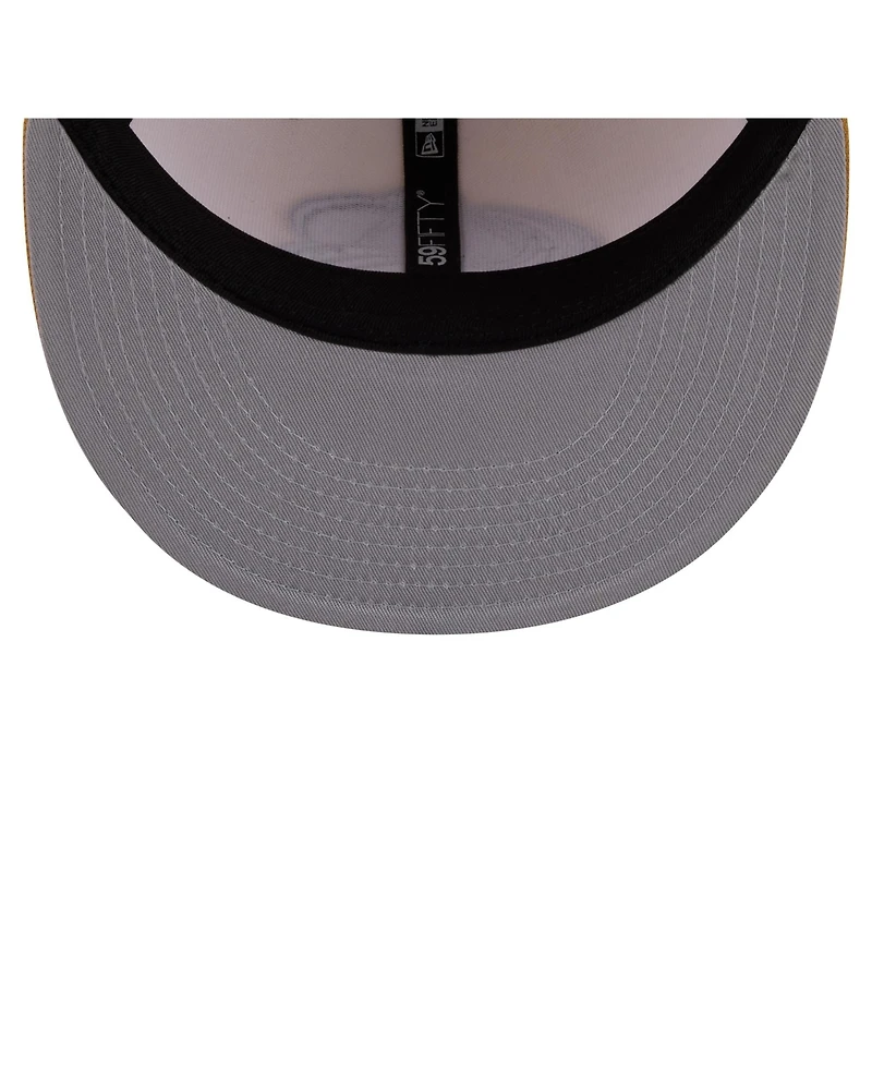 New Era Men's Cream/Tan Colorado Avalanche Colorpack Two-Tone 59FIFTY Fitted Hat